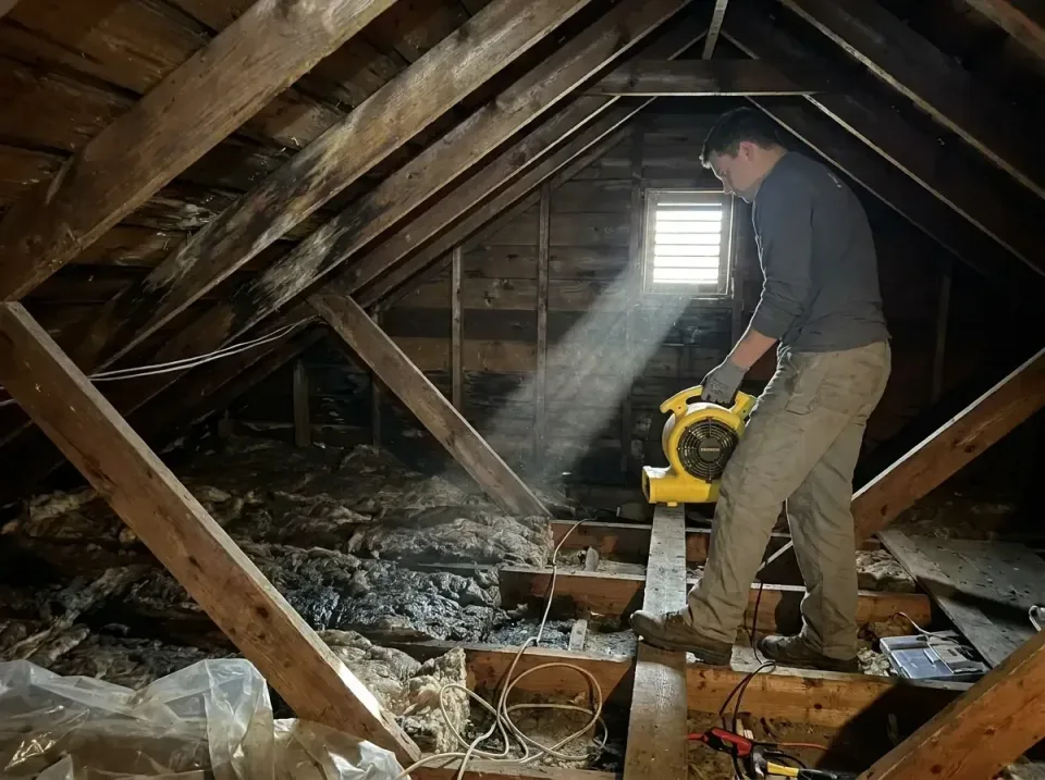 attic-water-damage-drying-proc-007 — frequently asked questions, Emergency Water Extraction & 24/7 Flood Response in Fritz C…